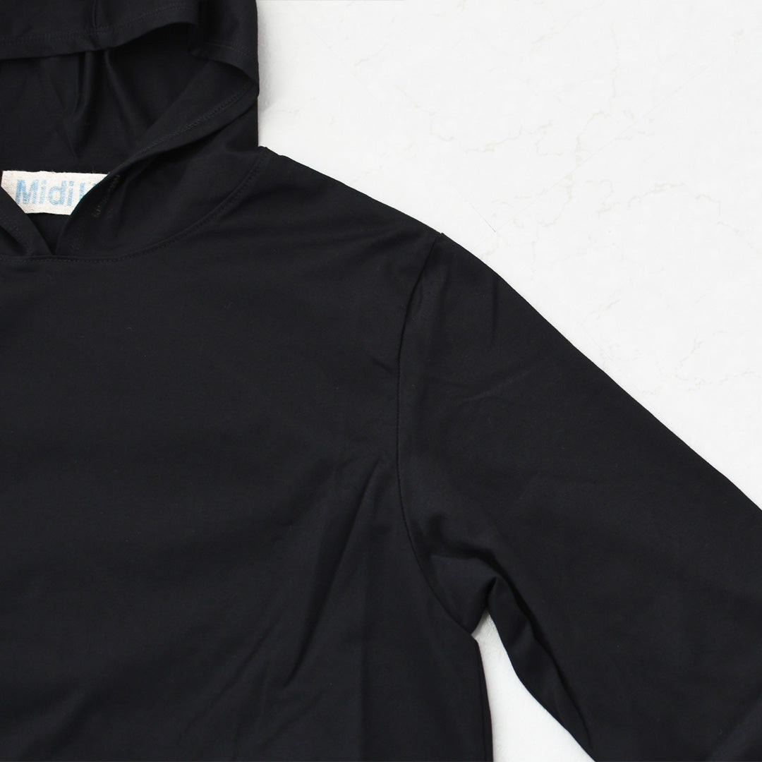 MidiUmi [ミディウミ] hooded P/O [1-71982763] フーデッドプルオーバー・カットソー・ワイドプルオーバー・ワイドシルエット・無地・シンプル・LADY'S [2026AW]
