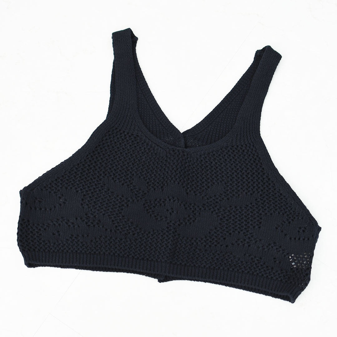 MidiUmi [ミディウミ] 2way needle work vest [1-720102] 2wayニードルワークベスト・ニット・綿ニット・ショート丈・LADY'S [2026SS]