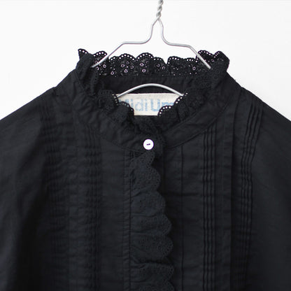 MidiUmi [ミディウミ] pin tuck lace shirt [1-730078] ピンタックレースシャツ・LADY'S[2026ss]