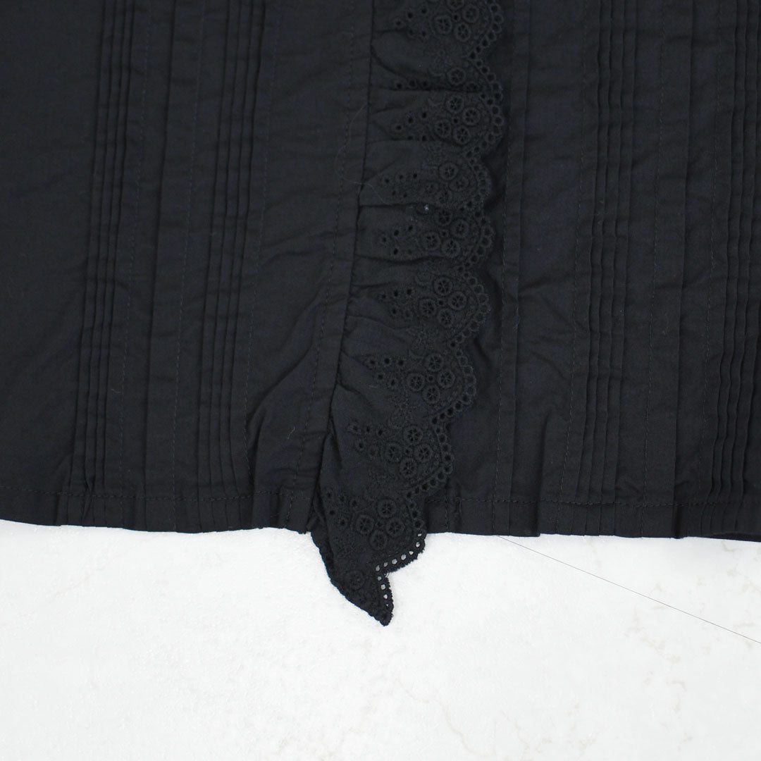 MidiUmi [ミディウミ] pin tuck lace shirt [1-730078] ピンタックレースシャツ・LADY'S[2026ss]