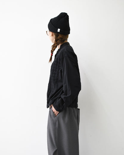 MidiUmi [ミディウミ] lace blouson shirt [1-730156] レースブルゾンシャツ・レースシャツ・ヴィンテージライク・ブルゾン・LADY'S [2026SS]