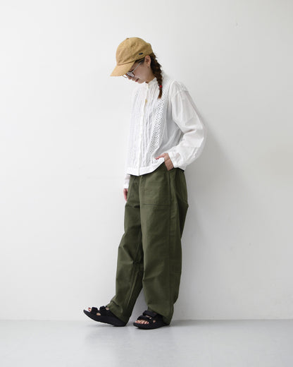 MidiUmi [ミディウミ] lace blouson shirt [1-730156] レースブルゾンシャツ・レースシャツ・ヴィンテージライク・ブルゾン・LADY'S [2026SS]