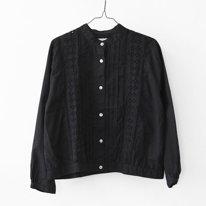 MidiUmi [ミディウミ] lace blouson shirt [1-730156] レースブルゾンシャツ・レースシャツ・ヴィンテージライク・ブルゾン・LADY'S [2026SS]