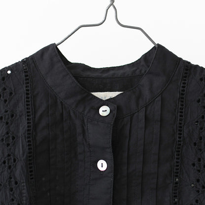 MidiUmi [ミディウミ] lace blouson shirt [1-730156] レースブルゾンシャツ・レースシャツ・ヴィンテージライク・ブルゾン・LADY'S [2026SS]