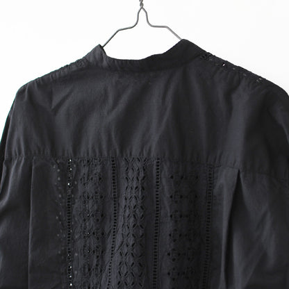 MidiUmi [ミディウミ] lace blouson shirt [1-730156] レースブルゾンシャツ・レースシャツ・ヴィンテージライク・ブルゾン・LADY'S [2026SS]