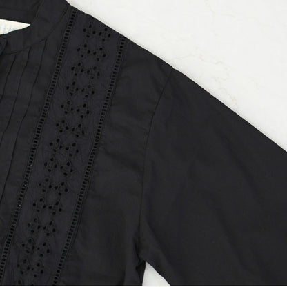 MidiUmi [ミディウミ] lace blouson shirt [1-730156] レースブルゾンシャツ・レースシャツ・ヴィンテージライク・ブルゾン・LADY'S [2026SS]