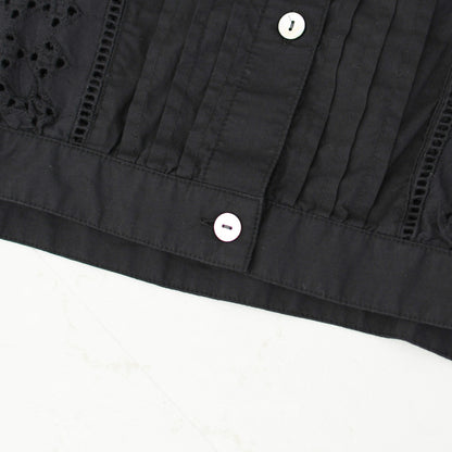 MidiUmi [ミディウミ] lace blouson shirt [1-730156] レースブルゾンシャツ・レースシャツ・ヴィンテージライク・ブルゾン・LADY'S [2026SS]