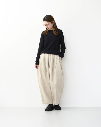 MidiUmi [ミディウミ] C/L wide easy tapered PT [1-760103] C/L ワイドイージーテーパードパンツ・イージーパンツ・ワイドパンツ・テーパードパンツ・LADY'S [2026SS]