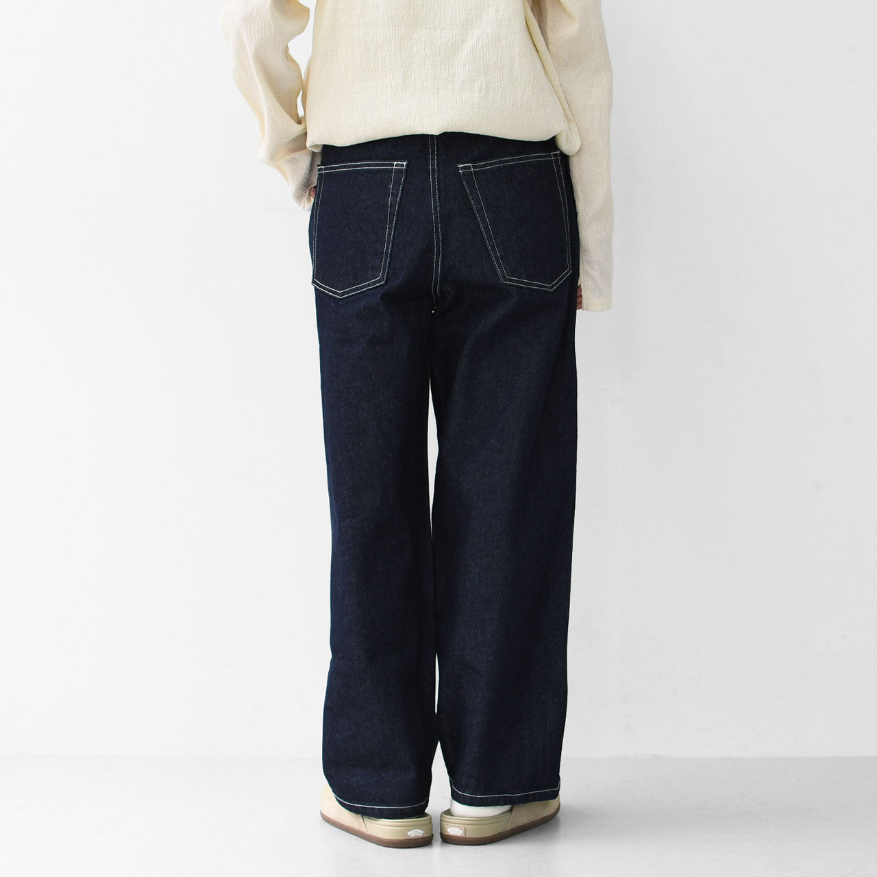 MidiUmi [ミディウミ] high waist wide straight denim [1-769805] ハイウエストワイドストレートデニム [2025AW]