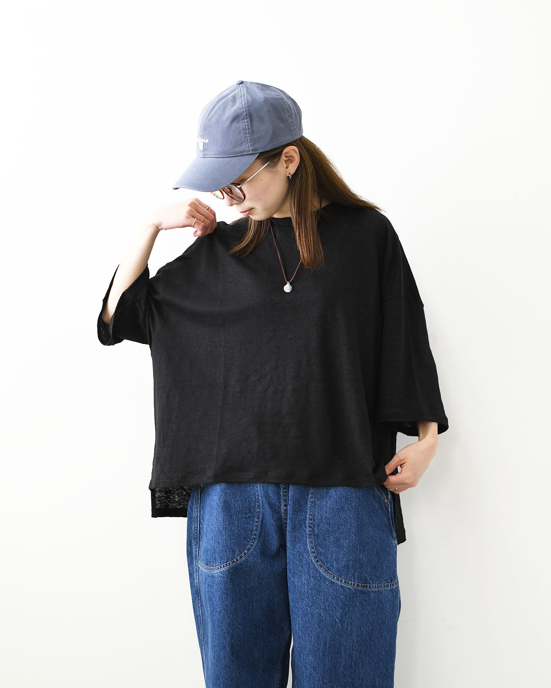 MidiUmi [ミディウミ] linen wide PO [2-710223] リネンワイドプルオーバー・カットソー・ワイドプルオーバー・ワイドシルエット・無地・シンプル・リネン・LADY'S [2026SS]