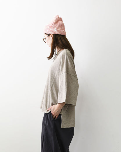 MidiUmi [ミディウミ] linen wide PO [2-710223] リネンワイドプルオーバー・カットソー・ワイドプルオーバー・ワイドシルエット・無地・シンプル・リネン・LADY'S [2026SS]