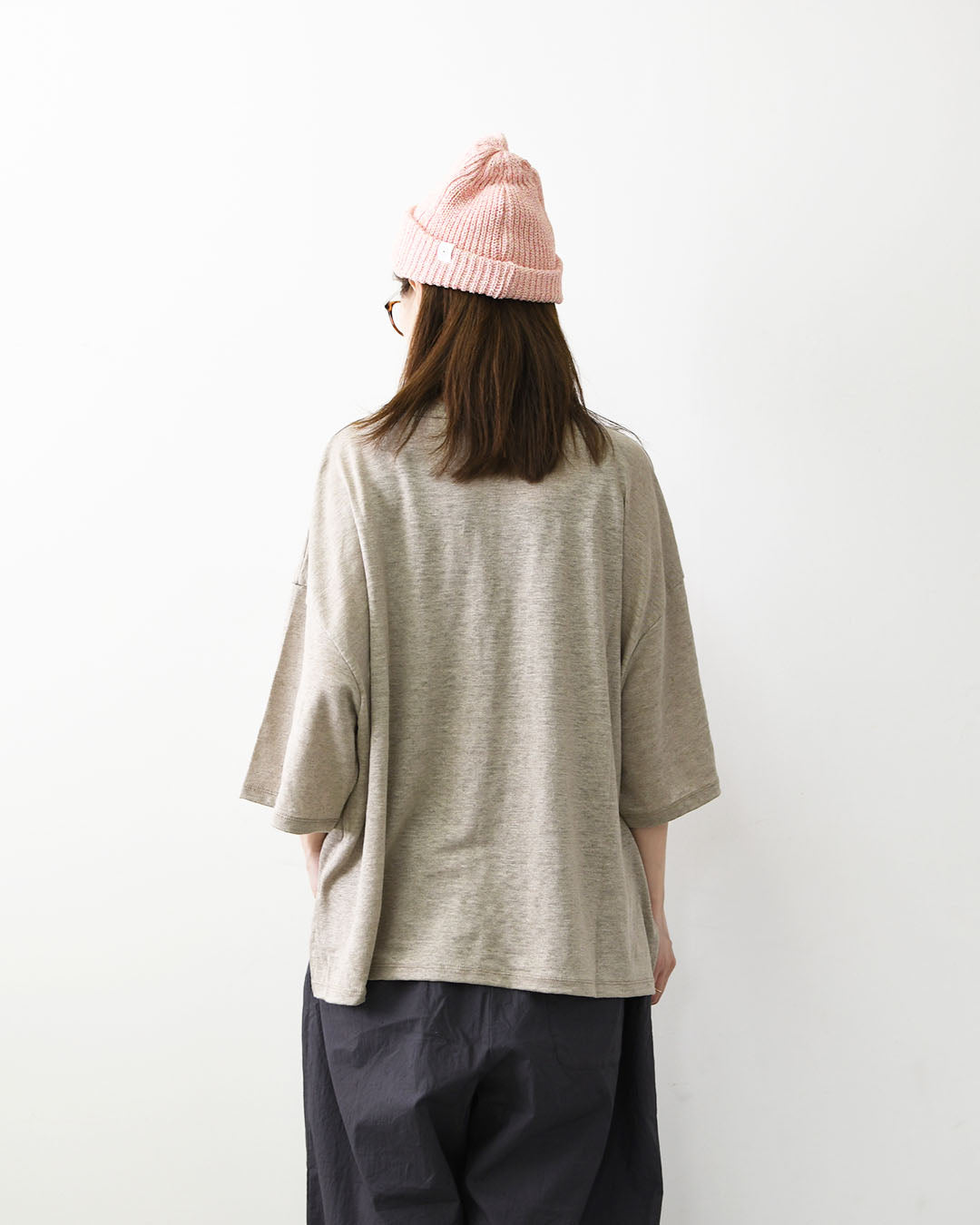MidiUmi [ミディウミ] linen wide PO [2-710223] リネンワイドプルオーバー・カットソー・ワイドプルオーバー・ワイドシルエット・無地・シンプル・リネン・LADY'S [2026SS]