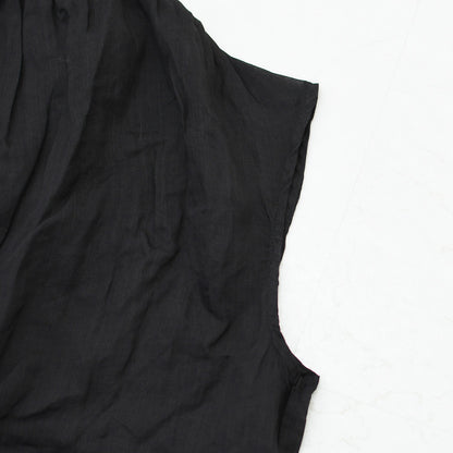 MidiUmi [ミディウミ] ramie gather N/S shirt  [2-730179] ラミーギャザーノースリーブシャツ・フレンチスリーブシャツ・透け感・ワイドシルエット・ノースリーブ・無地・シンプル・カジュアル・きれいめ・LADY'S [2026SS]