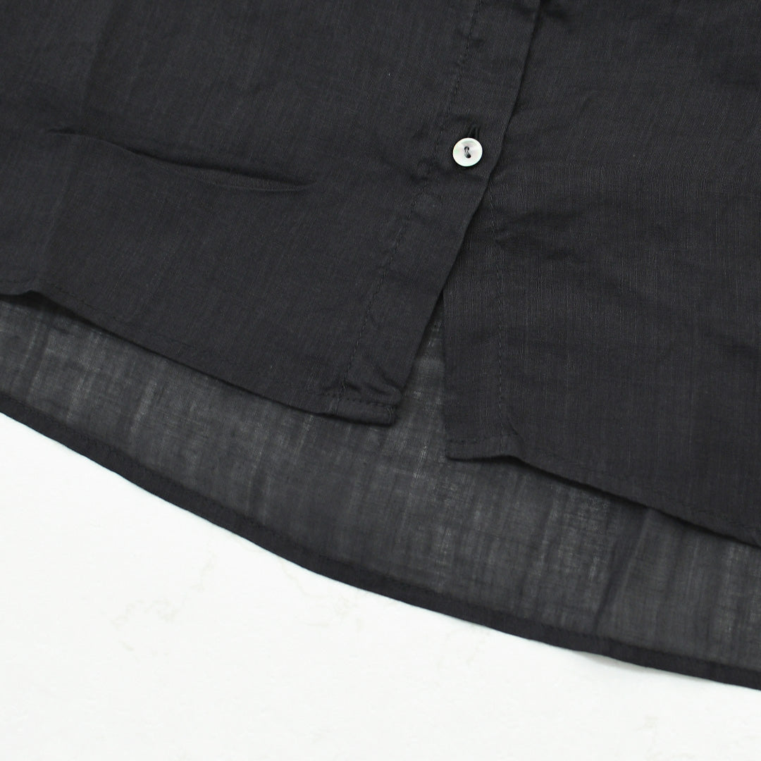 MidiUmi [ミディウミ] ramie gather N/S shirt  [2-730179] ラミーギャザーノースリーブシャツ・フレンチスリーブシャツ・透け感・ワイドシルエット・ノースリーブ・無地・シンプル・カジュアル・きれいめ・LADY'S [2026SS]