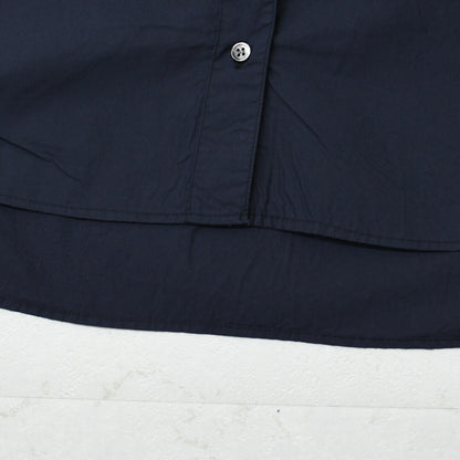 MidiUmi [ミディウミ] h/s front half frill shirt  [2-730183] ハーフスリーブフロントハーフフリルシャツ・半袖シャツ・ハーフスリーブデザイン・フリルシャツ・無地・シンプル・カジュアル・きれいめ・LADY'S [2026SS]