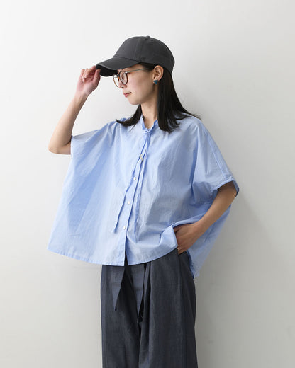 MIDIUMI [ミディウミ] BOW-TIE WIDE SHIRT  [2-730184] ボウタイ ワイドシャツ・LADY'S [2026SS]
