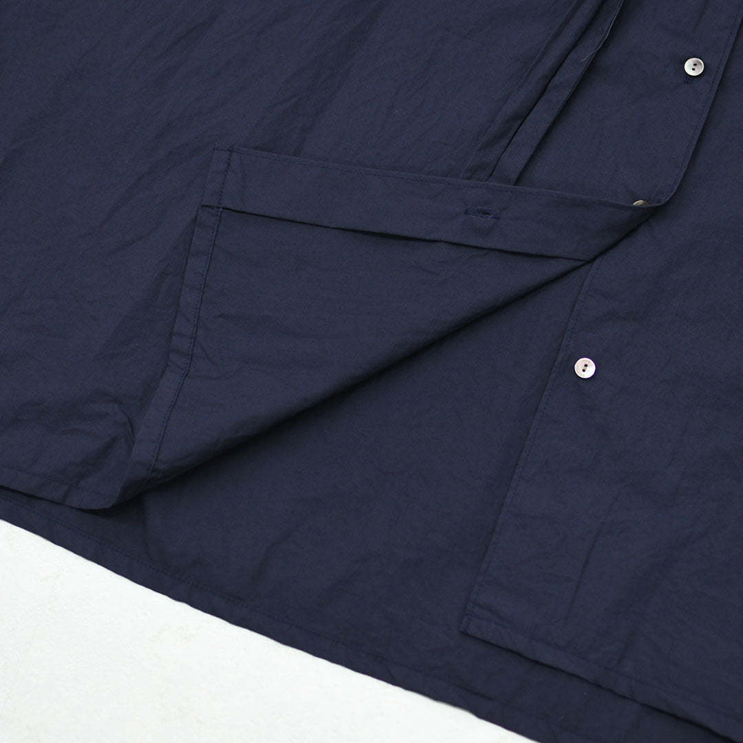 MIDIUMI [ミディウミ] BOW-TIE WIDE SHIRT  [2-730184] ボウタイ ワイドシャツ・半袖シャツ・ワイドシャツ・オーバーサイズシャツ・無地・シンプル・リラックスシルエット・LADY'S [2026SS]