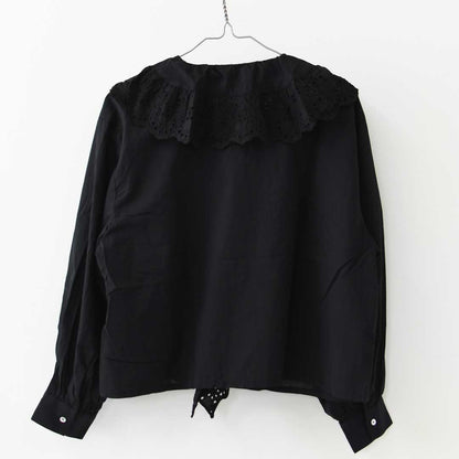 MidiUmi [ミディウミ] front raffle shirt [2-730232] フロントラッフルシャツ・シャツ・フリル・ワイドシルエット・無地・シンプル・LADY'S [2026AW]