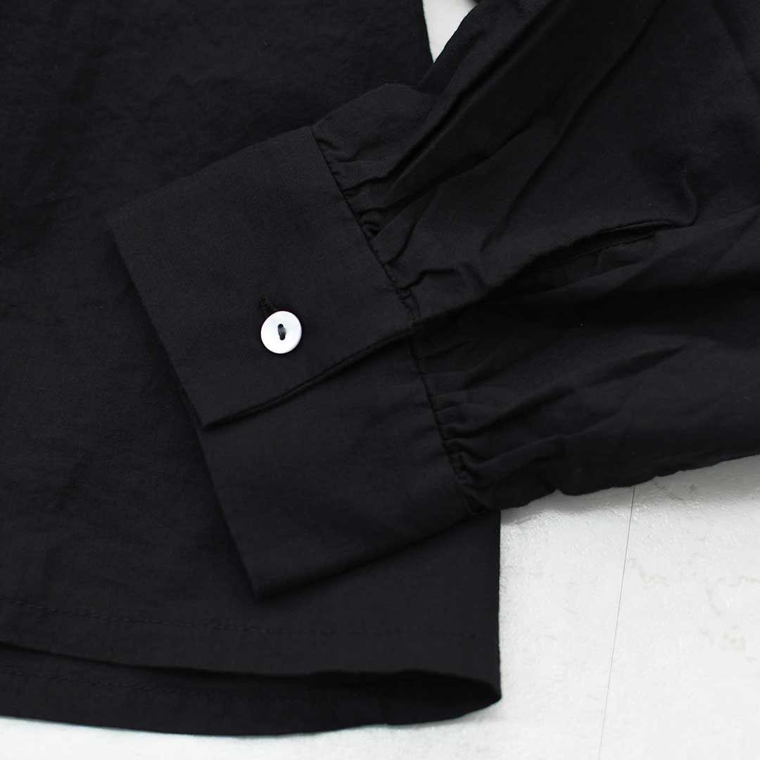 MidiUmi [ミディウミ] front raffle shirt [2-730232] フロントラッフルシャツ・シャツ・フリル・ワイドシルエット・無地・シンプル・LADY'S [2026AW]