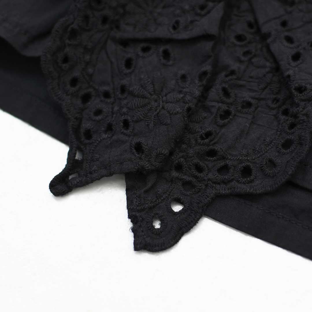 MidiUmi [ミディウミ] front raffle shirt [2-730232] フロントラッフルシャツ・シャツ・フリル・ワイドシルエット・無地・シンプル・LADY'S [2026AW]