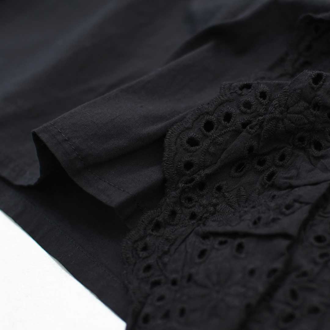 MidiUmi [ミディウミ] front raffle shirt [2-730232] フロントラッフルシャツ・シャツ・フリル・ワイドシルエット・無地・シンプル・LADY'S [2026AW]