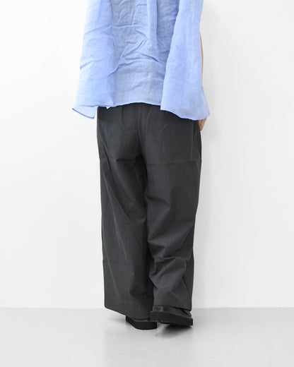 MidiUmi [ミディウミ] wrap wide PT  [2-760206] ラップワイドパンツ・ワイドシルエット・ナチュラル・リラックス・ シンプル・デイリーウェア・LADY'S [2026SS]
