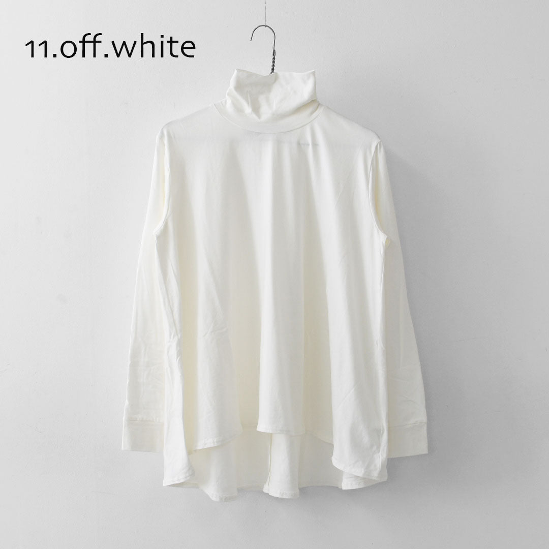 MidiUmi [ミディウミ] high neck flare PO [3-719998] ハイネックフレアプルオーバー・ハイネックインナー・Aラインシルエット・インナー・ベーシック・シンプル・LADY'S [2025AW]