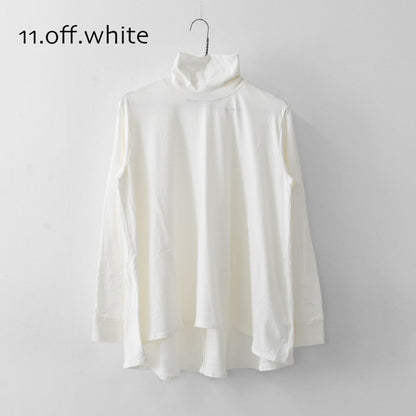 MidiUmi [ミディウミ] high neck flare PO [3-719998] ハイネックフレアプルオーバー・ハイネックインナー・Aラインシルエット・インナー・ベーシック・シンプル・LADY'S [2025AW]