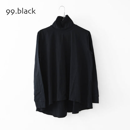 MidiUmi [ミディウミ] high neck flare PO [3-719998] ハイネックフレアプルオーバー・ハイネックインナー・Aラインシルエット・インナー・ベーシック・シンプル・LADY'S [2025AW]