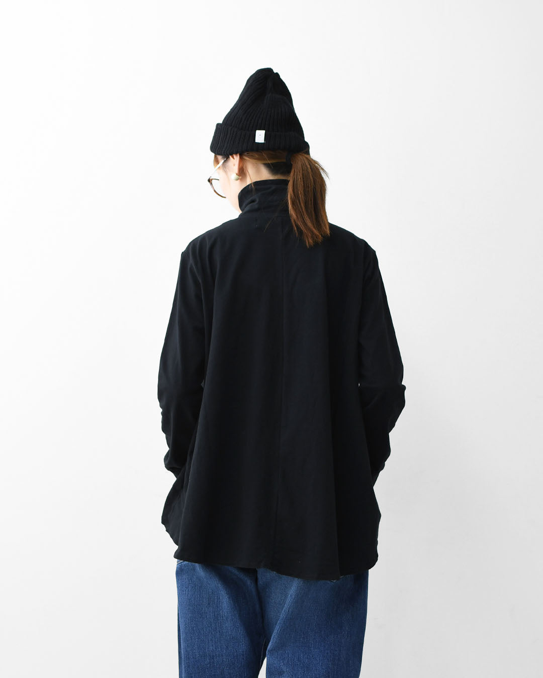 MidiUmi [ミディウミ] high neck flare PO [3-719998] ハイネックフレアプルオーバー・ハイネックインナー・Aラインシルエット・インナー・ベーシック・シンプル・LADY'S [2025AW]