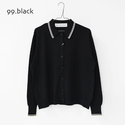 MidiUmi [ミディウミ] polo knit CD [3-729919] ポロニットCD・ワイドシルエット・ゆったり・シンプル・着心地・MAEDE IN JAPAN・ LADY'S [2025AW]