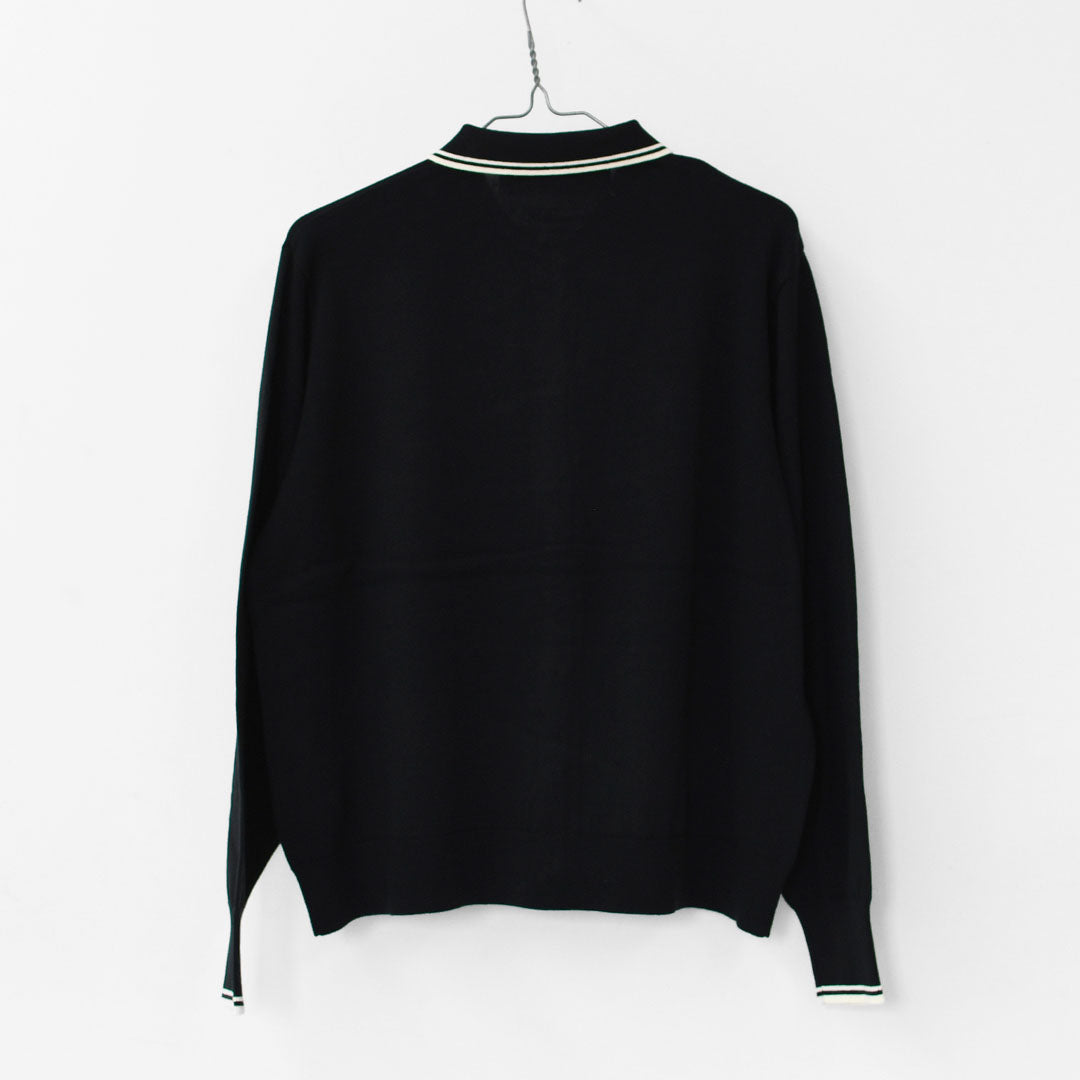 MidiUmi [ミディウミ] polo knit CD [3-729919] ポロニットCD・ワイドシルエット・ゆったり・シンプル・着心地・MAEDE IN JAPAN・ LADY'S [2025AW]