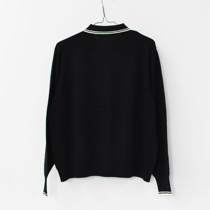 MidiUmi [ミディウミ] polo knit CD [3-729919] ポロニットCD・ワイドシルエット・ゆったり・シンプル・着心地・MAEDE IN JAPAN・ LADY'S [2025AW]