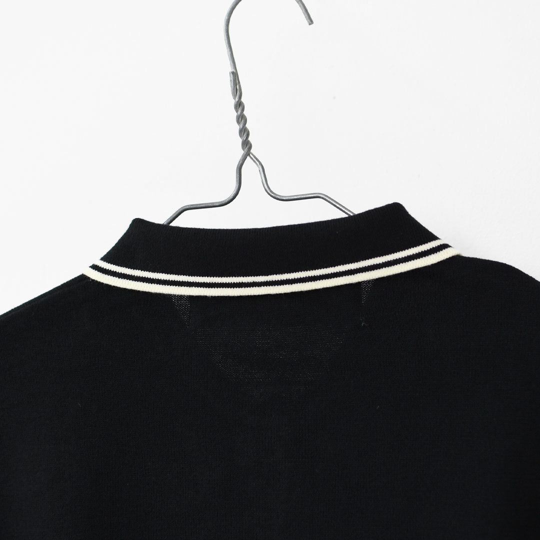 MidiUmi [ミディウミ] polo knit CD [3-729919] ポロニットCD・ワイドシルエット・ゆったり・シンプル・着心地・MAEDE IN JAPAN・ LADY'S [2025AW]