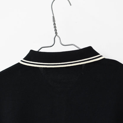 MidiUmi [ミディウミ] polo knit CD [3-729919] ポロニットCD・ワイドシルエット・ゆったり・シンプル・着心地・MAEDE IN JAPAN・ LADY'S [2025AW]