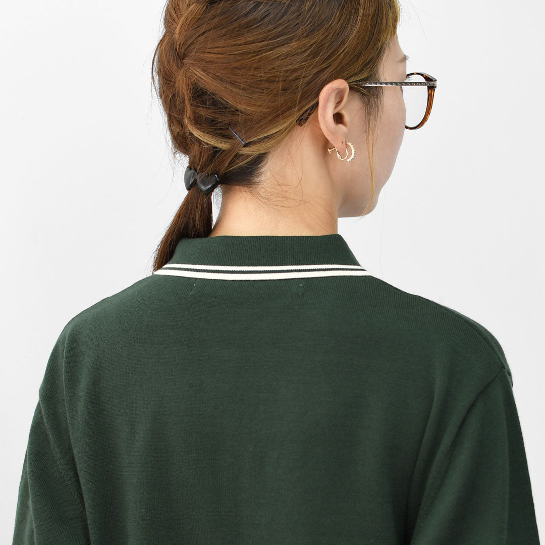 MidiUmi [ミディウミ] polo knit CD [3-729919] ポロニットCD・ワイドシルエット・ゆったり・シンプル・着心地・MAEDE IN JAPAN・ LADY'S [2025AW]