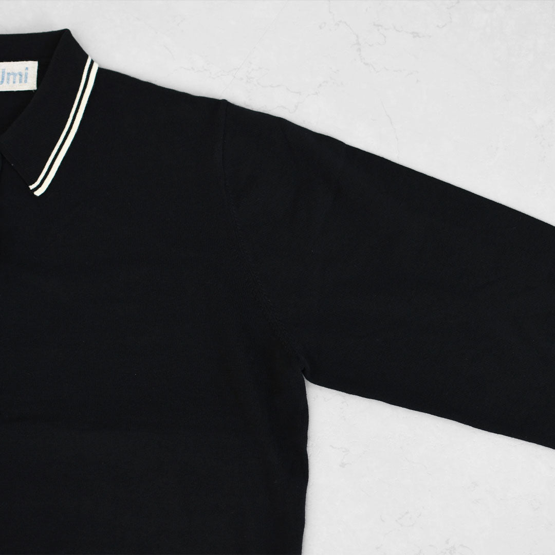 MidiUmi [ミディウミ] polo knit CD [3-729919] ポロニットCD・ワイドシルエット・ゆったり・シンプル・着心地・MAEDE IN JAPAN・ LADY'S [2025AW]