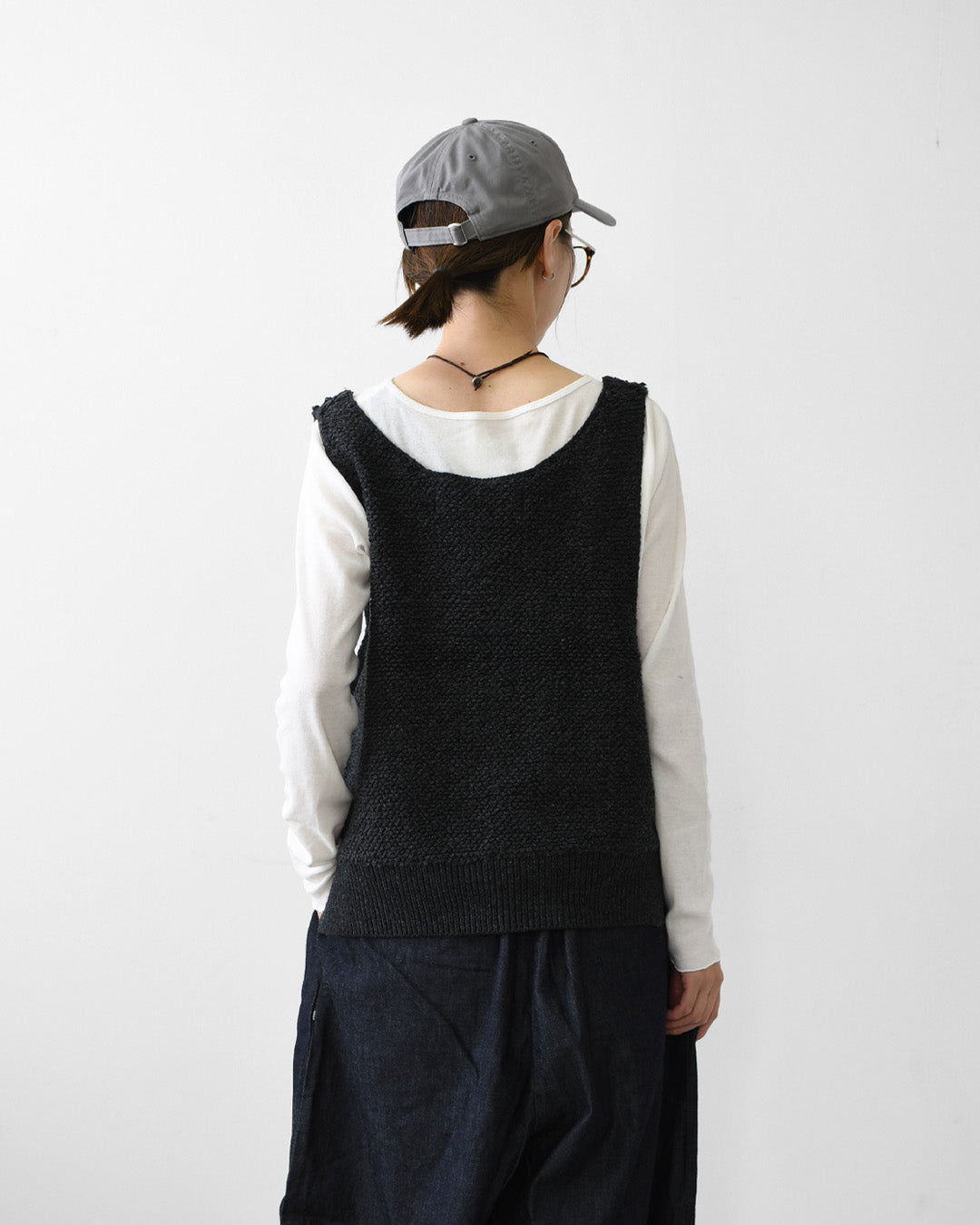 MidiUmi [ミディウミ] pile boa knit vest [3-72994763] パイル ボア ニット ベスト・ショート丈・レイヤード・重ね着・LADY'S [2026AW]