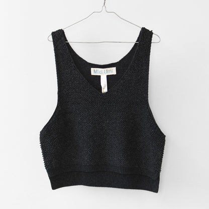 MidiUmi [ミディウミ] pile boa knit vest [3-72994763] パイル ボア ニット ベスト・ショート丈・レイヤード・重ね着・LADY'S [2026AW]