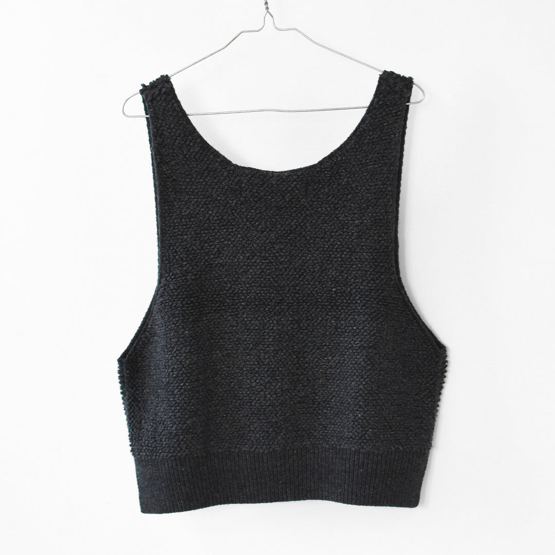 MidiUmi [ミディウミ] pile boa knit vest [3-72994763] パイル ボア ニット ベスト・ショート丈・レイヤード・重ね着・LADY'S [2026AW]