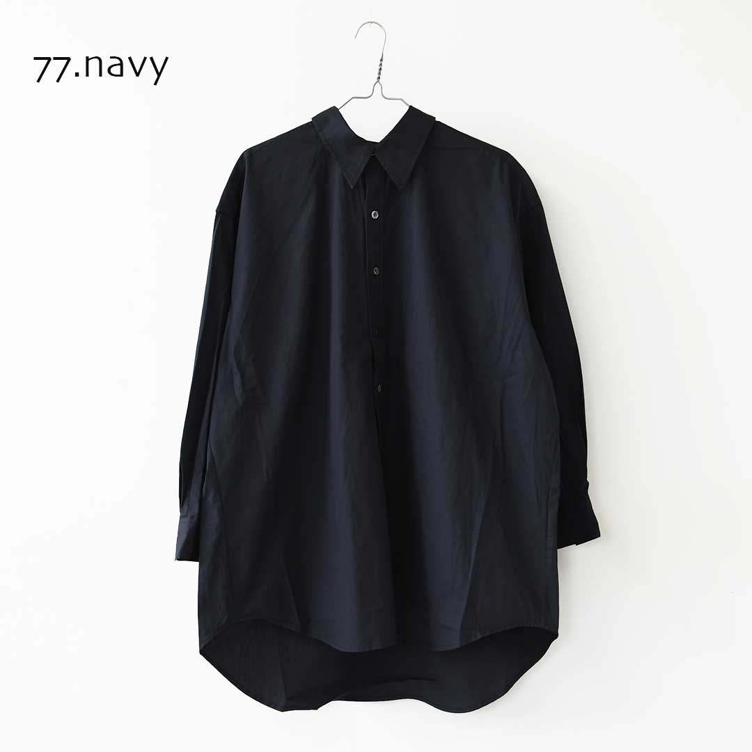 MidiUmi [ミディウミ] over sized shirt [3-730289] オーバーサイズシャツ・レギュラーカラー・長袖シャツ・コットンシャツ・ゆったりサイズ・無地・LADY'S [2026AW]