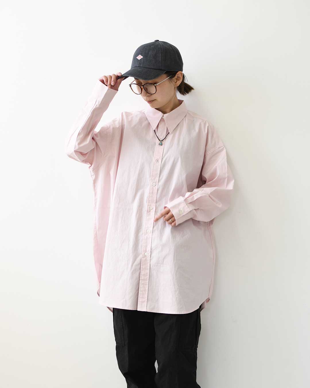 MidiUmi [ミディウミ] over sized shirt [3-730289] オーバーサイズシャツ・レギュラーカラー・長袖シャツ・コットンシャツ・ゆったりサイズ・無地・LADY'S [2026AW]