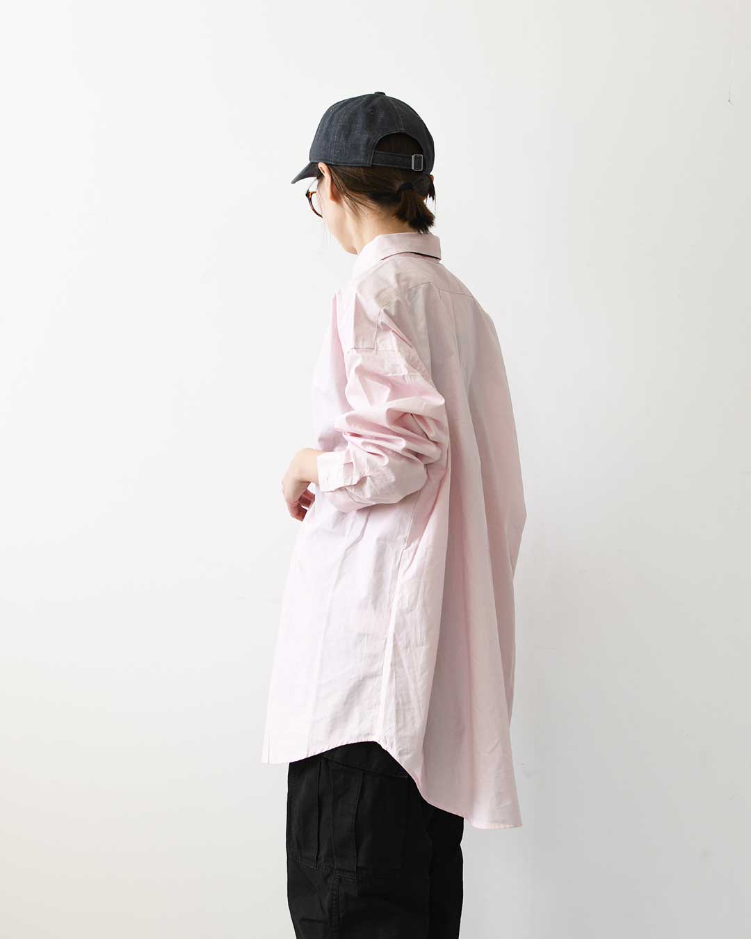 MidiUmi [ミディウミ] over sized shirt [3-730289] オーバーサイズシャツ・レギュラーカラー・長袖シャツ・コットンシャツ・ゆったりサイズ・無地・LADY'S [2026AW]