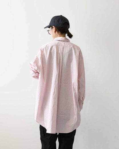 MidiUmi [ミディウミ] over sized shirt [3-730289] オーバーサイズシャツ・レギュラーカラー・長袖シャツ・コットンシャツ・ゆったりサイズ・無地・LADY'S [2026AW]
