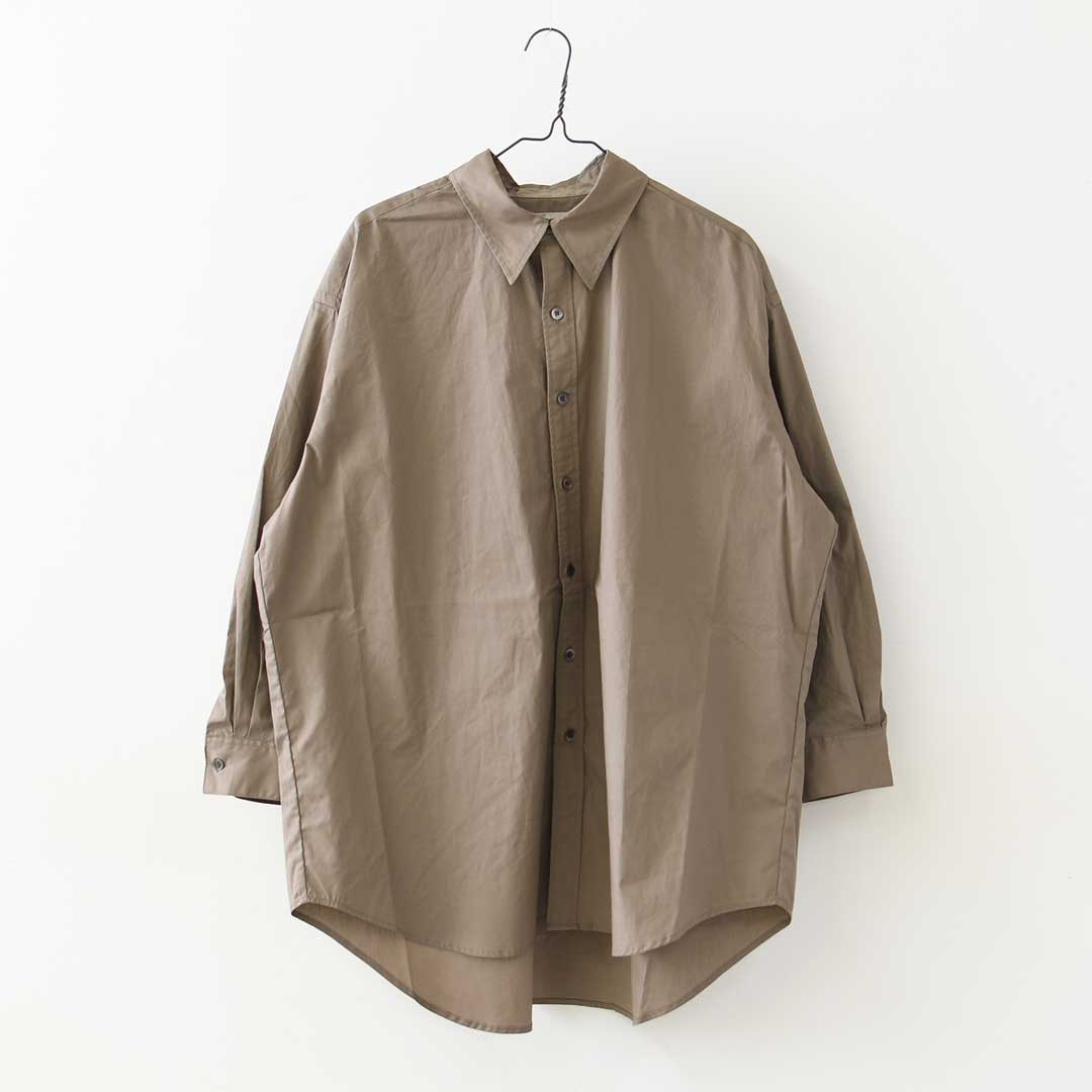 MidiUmi [ミディウミ] over sized shirt [3-730289] オーバーサイズシャツ・レギュラーカラー・長袖シャツ・コットンシャツ・ゆったりサイズ・無地・LADY'S [2026AW]