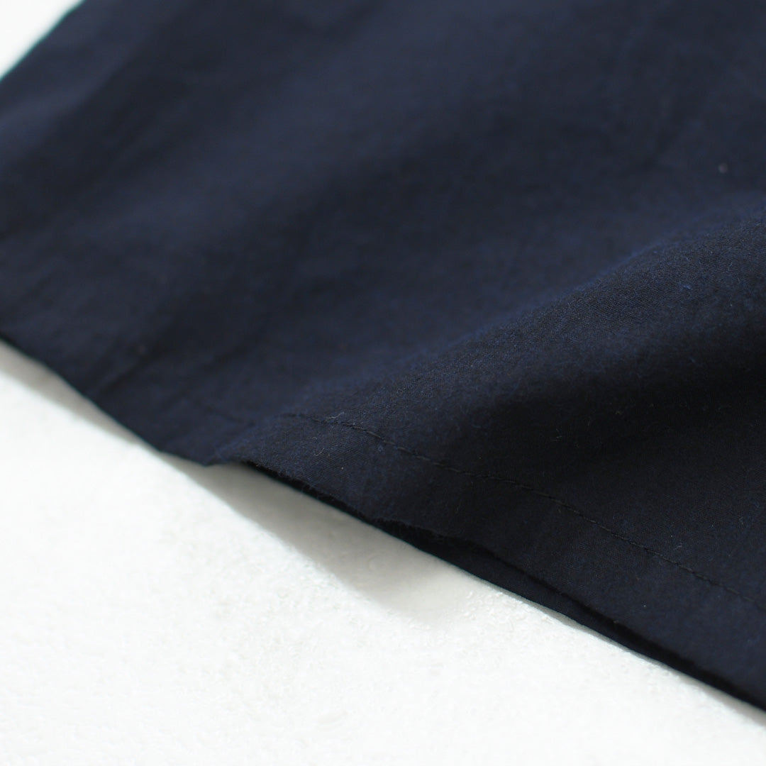 MidiUmi [ミディウミ] frill short shirt [3-730296] フリルショートシャツ・ヴィンテージライク・バンドカラー・無地・シンプル・LADY'S [2026AW]