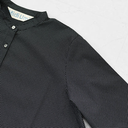MidiUmi [ミディウミ] dot shirt [3-73972863] ドット シャツ・ドット柄・Aライン・ワイドサイズ・バンドカラー・LADY'S [2026AW]