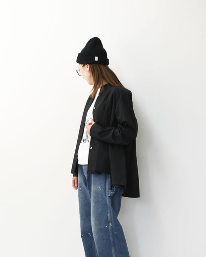 MidiUmi [ミディウミ] A line band collar shirt [3-739996] Aラインバンドカラーシャツ [2025AW]