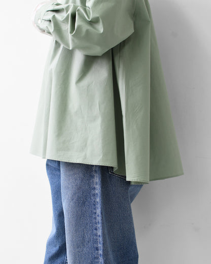 MidiUmi [ミディウミ] A line band collar shirt [3-73999661] Aラインバンドカラーシャツ・Aライン・バンドカラー・無地・シンプル・LADY'S [2026SS]