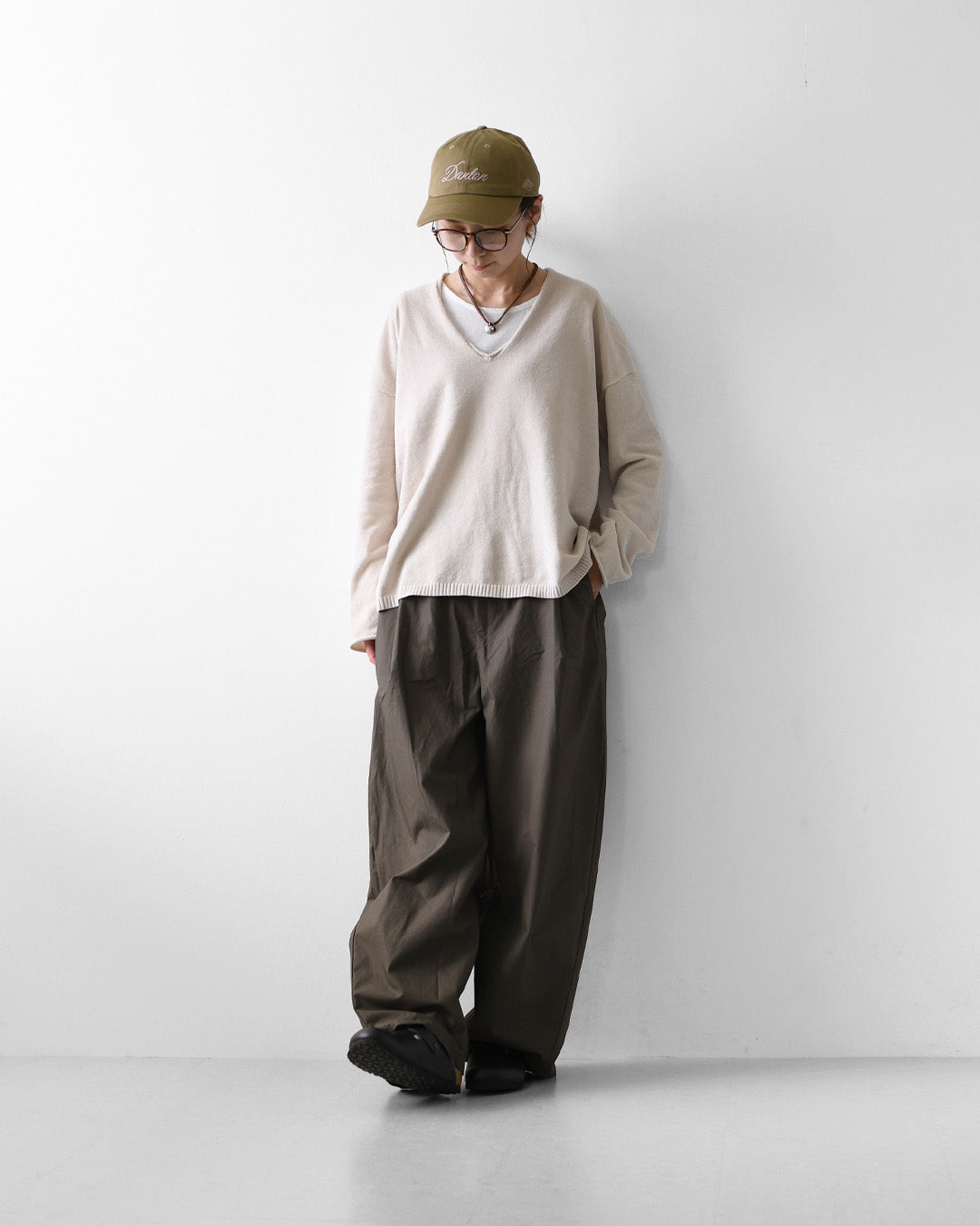 MidiUmi [ミディウミ] wide tuck PT  [3-760277] ワイドタックパンツ・ワイド・ゆったり・ ストレートシルエット・リラックス・LADY'S [2026AW]